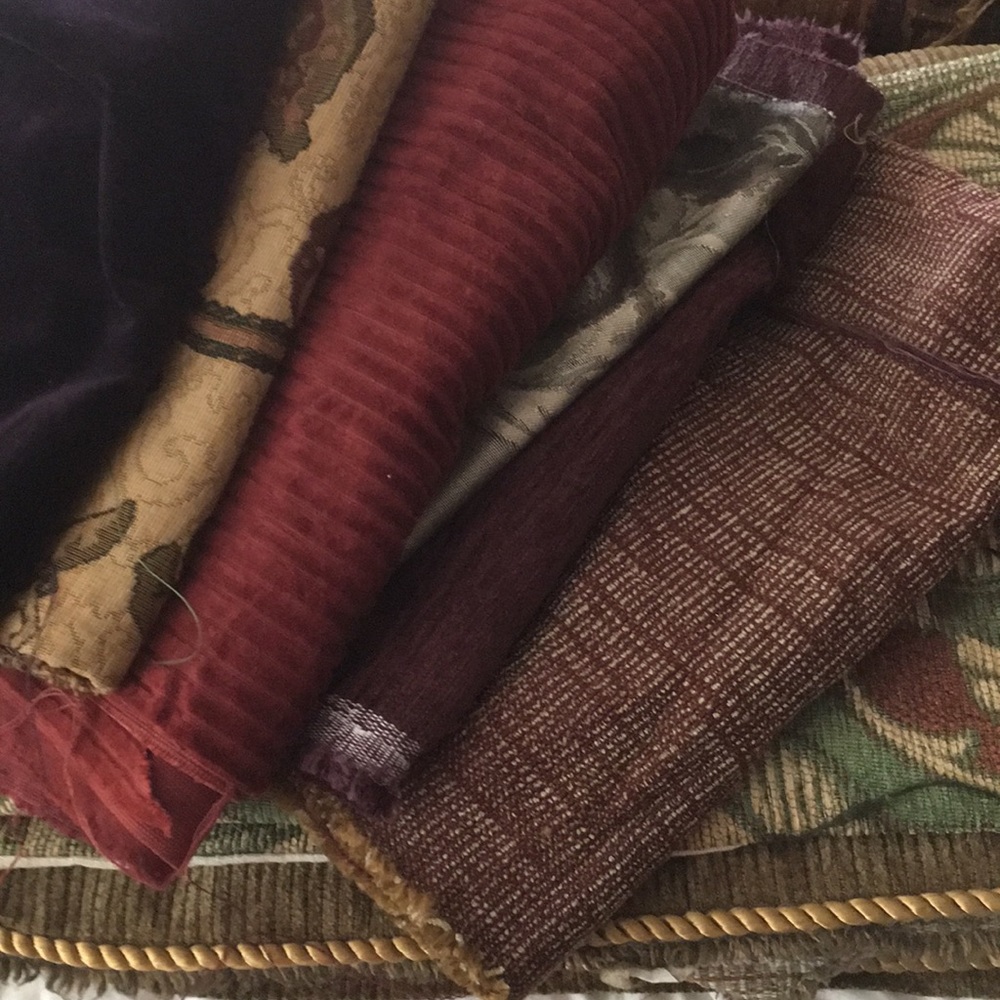 Huge lot of tapestry fabric various sizes